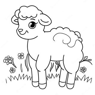 Lamb Coloring Page 25083-20288