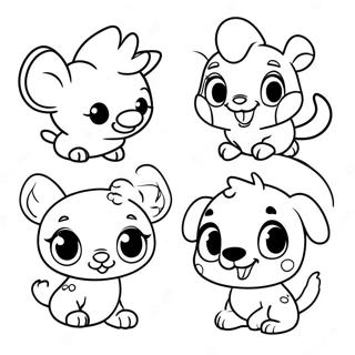 Cute Disney Baby Animals Coloring Page 25094-20305