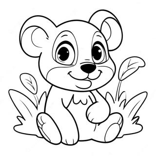 Cute Disney Baby Animals Coloring Page 25094-20307