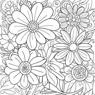 Stress Relief - Adult Flowers Coloring Pages