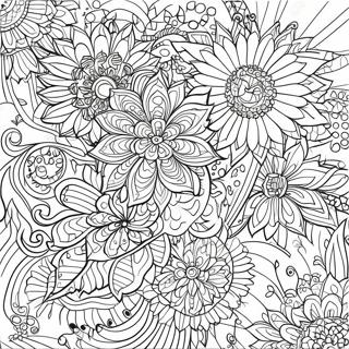 Intricate Floral Mandala Coloring Page 25114-20318