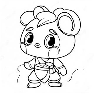 Ni Hao Kai Lan Coloring Page 25123-20323