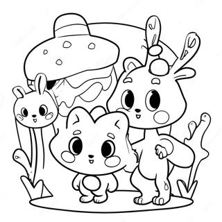 Kai Lan With Friends Coloring Page 25124-20326