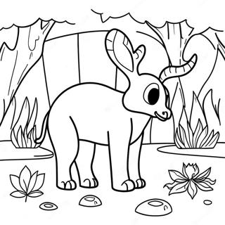 Animal Habitat Coloring Page 25163-20359