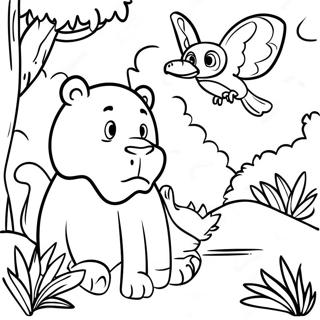 Animal Habitat Coloring Pages