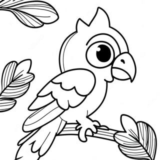 Macaw Coloring Pages