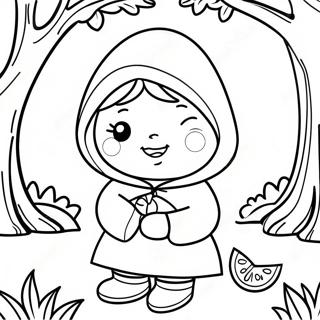 Little Red Riding Hood Coloring Page 25193-20378