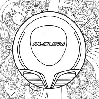 Mclaren Logo Coloring Page 2521-2127