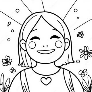 Happiness Coloring Page 25233-20407