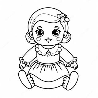 Creepy Doll Coloring Page 25243-20415