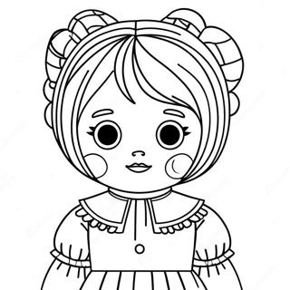 Creepy Doll Coloring Page 25243-20416