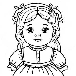 Haunted Doll Coloring Page 25244-20417