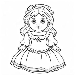 Haunted Doll Coloring Page 25244-20418