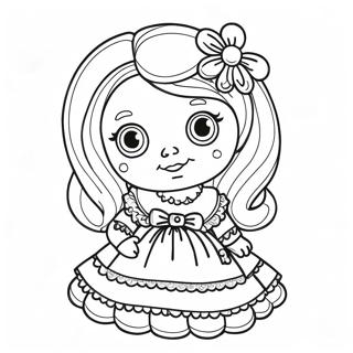 Haunted Doll Coloring Page 25244-20420