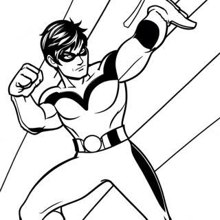 Nightwing Coloring Page 25253-20423