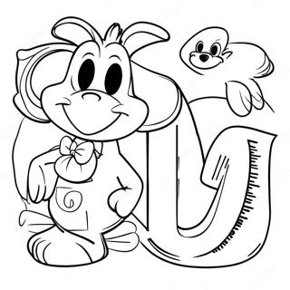 Disney Alphabet Coloring Pages