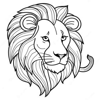 Majestic Lion Coloring Page 252-216