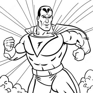 Powerful Black Adam In Action Coloring Page 25304-20468