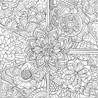 Islamic Pattern Coloring Page 2531-2144