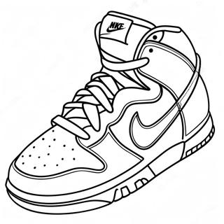 Nike Dunks Coloring Pages