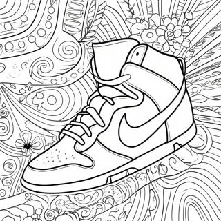 Nike Dunks Coloring Page 25343-20498