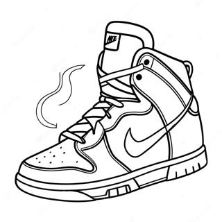 Nike Dunks Coloring Page 25343-20500