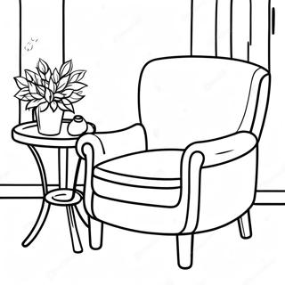 Cozy Armchair Coloring Page 25354-20505