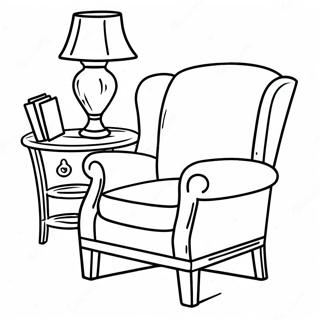 Cozy Armchair Coloring Page 25354-20506