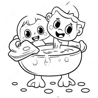 Handwashing Coloring Pages