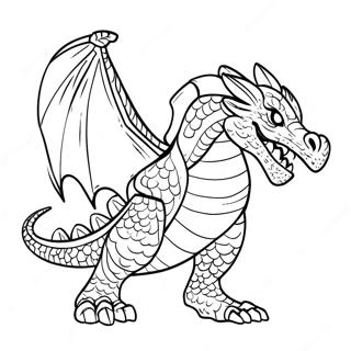 Fierce Dragon Master In Battle Coloring Page 25434-20571