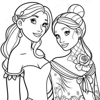 Tattooed Disney Princess Coloring Pages