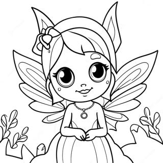 Gothic Fairy Mythical Creature Coloring Page 25473-20598