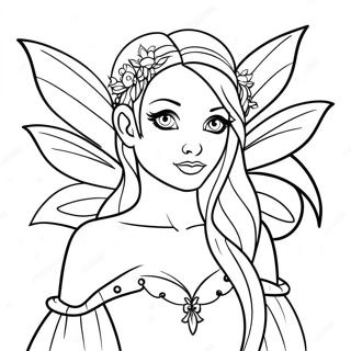 Gothic Fairy Mythical Creature Coloring Page 25473-20600