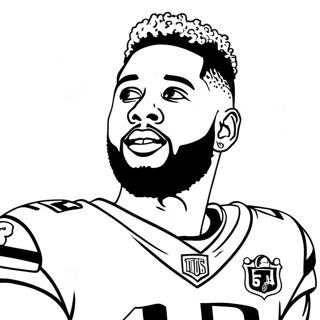 Odell Beckham Jr Coloring Pages