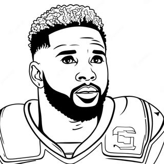 Odell Beckham Jr Coloring Page 25483-20608