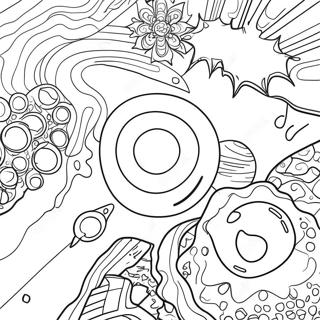 Universal Space Scene Coloring Page 25494-20627