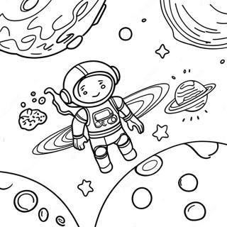 Universal Space Scene Coloring Page 25494-20628