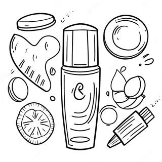 Skincare Routine Coloring Page 2551-2150