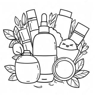 Cute Skincare Products Coloring Page 2552-2158