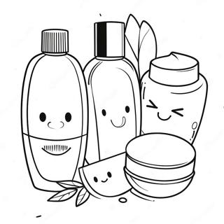 Cute Skincare Products Coloring Page 2552-2160