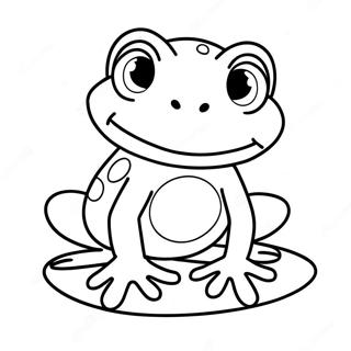 Cute Leap Year Frog Coloring Page 25544-20659