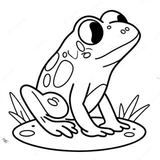 Cute Leap Year Frog Coloring Page 25544-20660