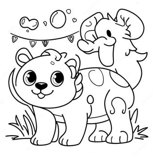 Fun Svg Animal Coloring Page 25574-20682