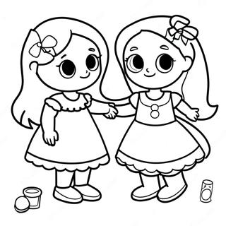 Sisters Coloring Pages