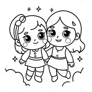 Adventurous Sisters Coloring Page 25584-20695