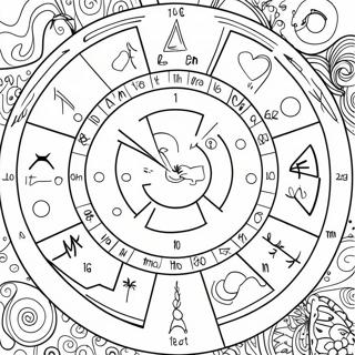 Astrology Zodiac Signs Coloring Page 25593-20692