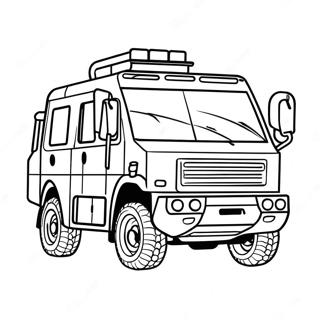 Swat Truck Coloring Pages