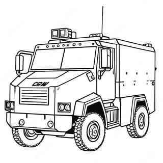 Armored Swat Truck Coloring Page 25604-20705