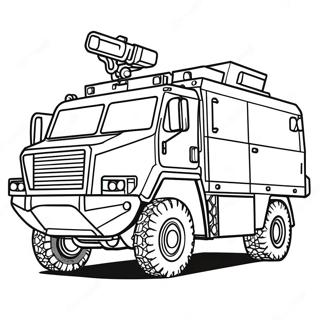 Armored Swat Truck Coloring Page 25604-20708