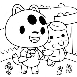 Animal Crossing Villagers Coloring Page 2561-2156